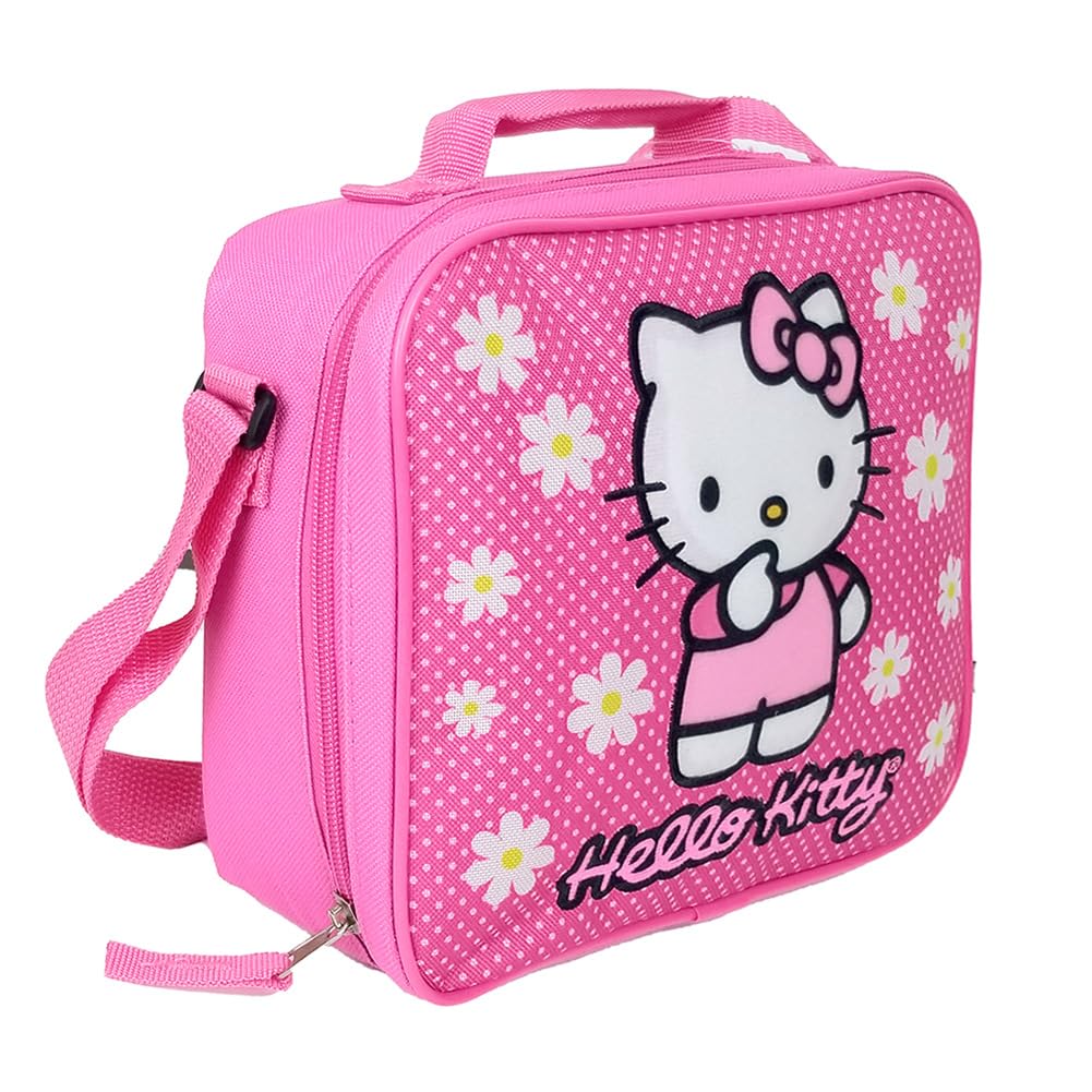 Hello Kitty Polka Dot Floral Lunch Bag #C6CO18