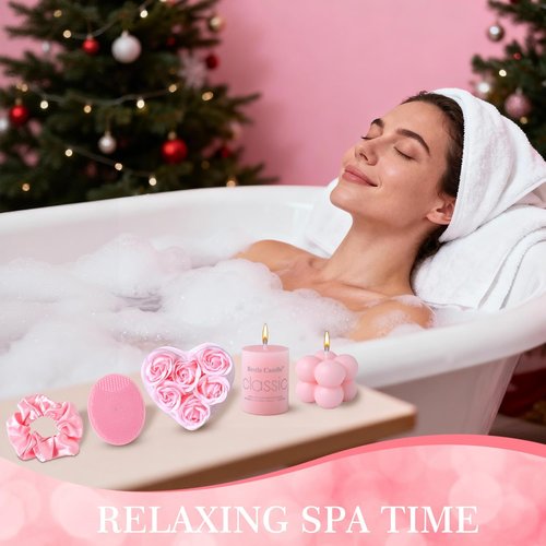 Advent Skincare Calendar | 24 Days of Beauty Gifts for Women - Gua Sha Tools, Jade Roller, Candles & More