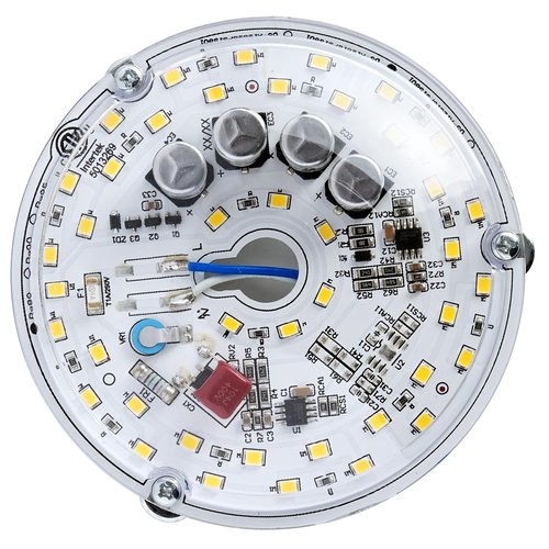 HAOLEDI 4 inch LED Ceiling Fan Light Retrofit Kit, Ceiling Light Replacement kit, Led Ceiling Flush Light Retrofit PCB,120V 18W 2200LM White 5000K (1-Pack White 5000K)