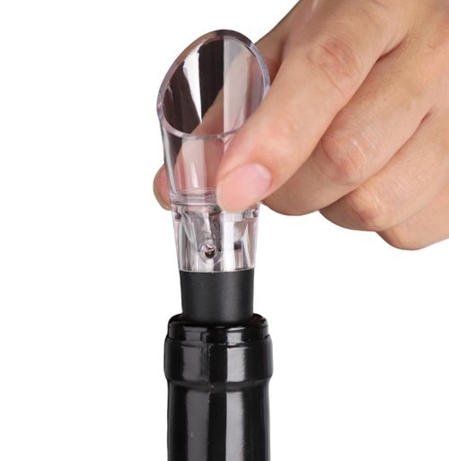 Hansengter Air Pressure Pump Bottle Opener With Wine Pour Spout,Funny And Effortlessly Wine Opener+Efficient And Lightweight Wine Aerator Pourers,Great For Wine Lovers, Black (3)