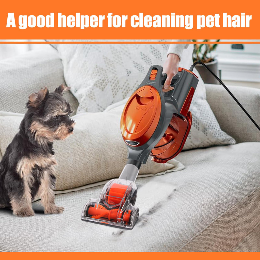 Upgraded Vacuum Pet Hair Power Brush Tool Attachment Compatible With Shark HV301 HV302 HV320 HV322 NV750 NV752 NV650 NV680 NV800 NV150 NV341 ZU560 ZU561 ZU60 ZU503AMZ Vacuum Replacement Parts Orange