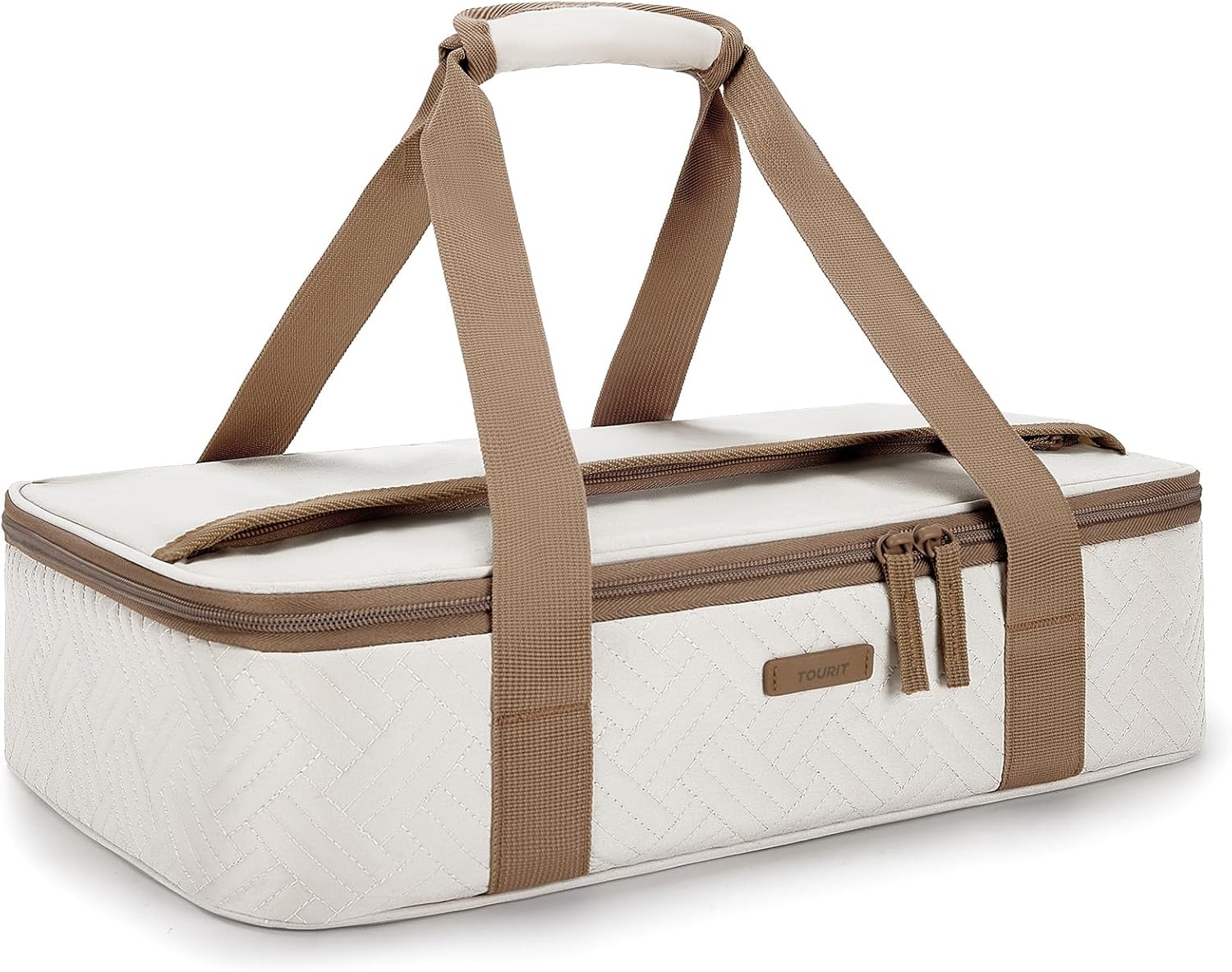 TOURIT Insulated Casserole Carrier - Thermal Food Carrier for Hot or Cold Dishes | Fits 9" x 13" Baking Dish