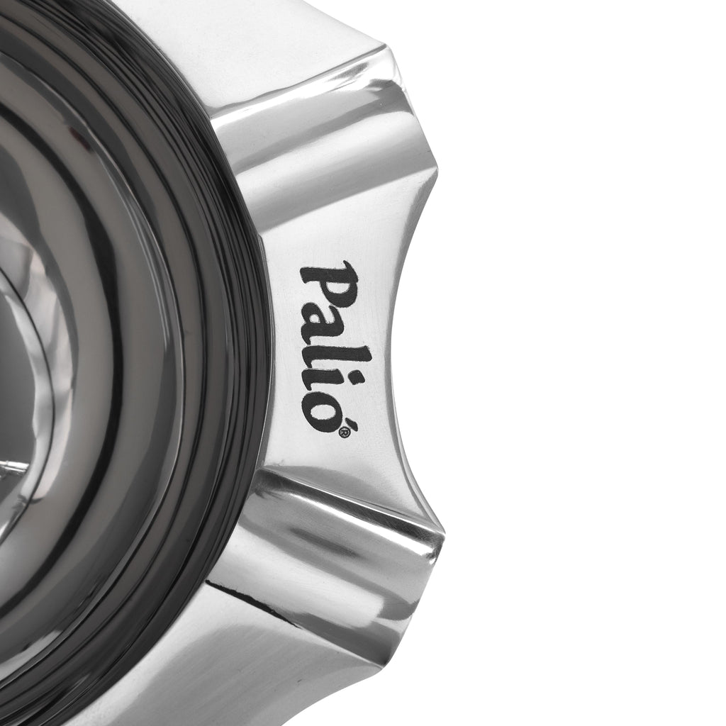 Palió® Tazza ashtray combines functionality with aesthetics, providing a stylish solution for cigar enthusiasts who enjoy sharing their smoking experience with others. (Stainless Steel)