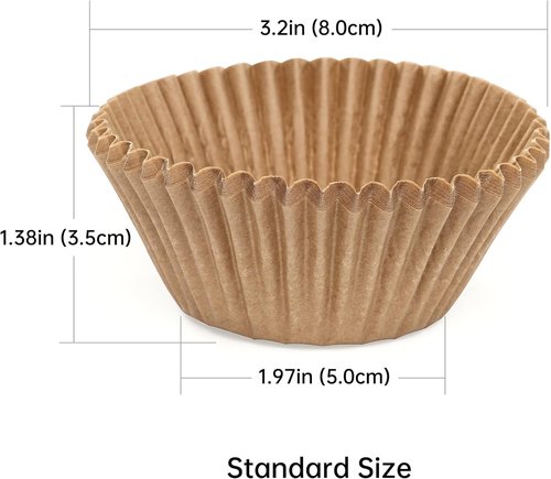 Bake Choice Non-Stick Cupcake Liners - 200 Standard & 400 Mini Liners for Easy Baking