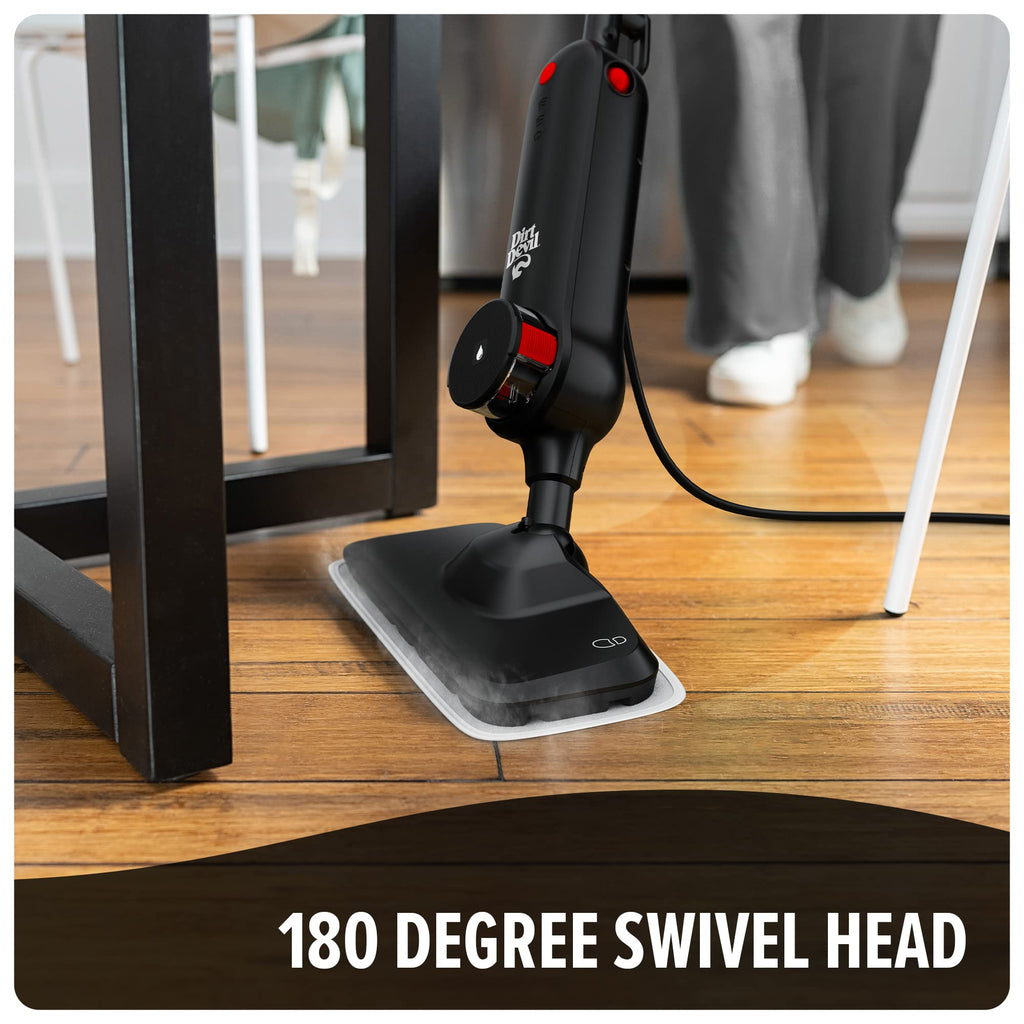 Dirt Devil Steam Mop, Hard Floor Cleaner Machine, 3-Mode Steam Cleaner Machine, Ready to Use in 30 Seconds, Ideal for Hardwood, Vinyl, Tile, Grout and More