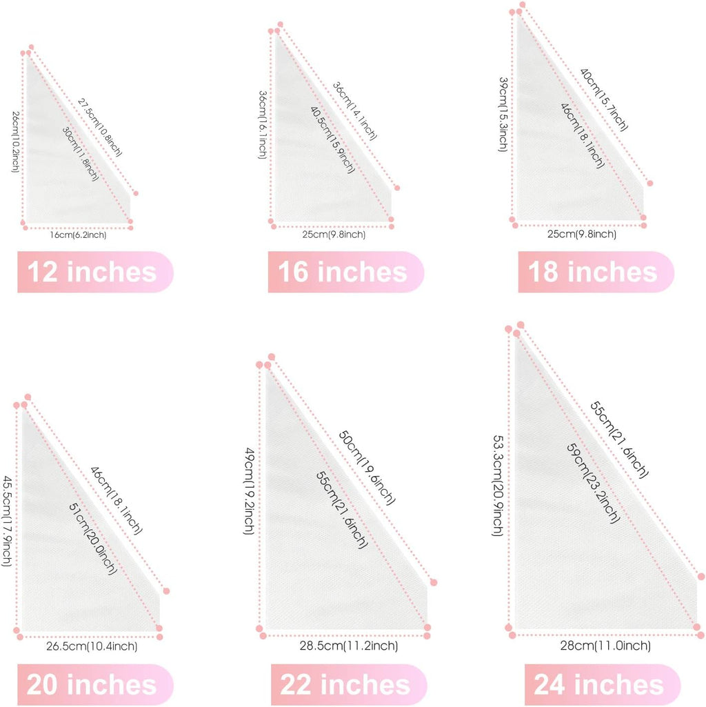 VolksRose 18-Inch Disposable Piping Bags - 100 Pcs Anti-Burst, Non-Slip Design for Cake Decorating & Icing