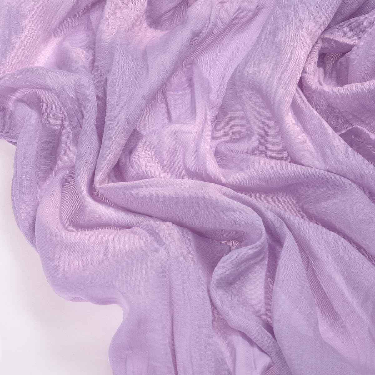 Socomi Lilac Purple Cheesecloth Table Runner - 120 Inch Rustic Gauze for Weddings & Events