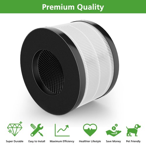 AP01 Filter Only Compatible with Himox AP01(H01) Air Purifi-er, High-Efficiency 3-Stage Filtration for Himox AP01 Replacement Filter, 2 Pack
