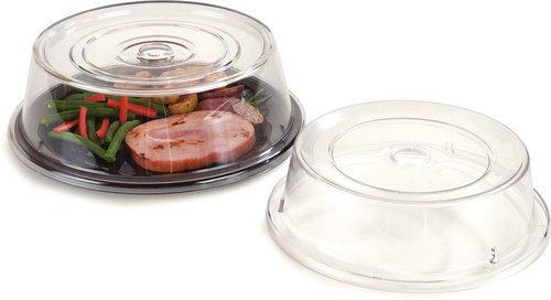 Carlisle FoodService Products CFS 199307 Polycarbonate Plate Cover, 11-7/16" Diameter x 2-3/4" Height, Clear (Case of 12)