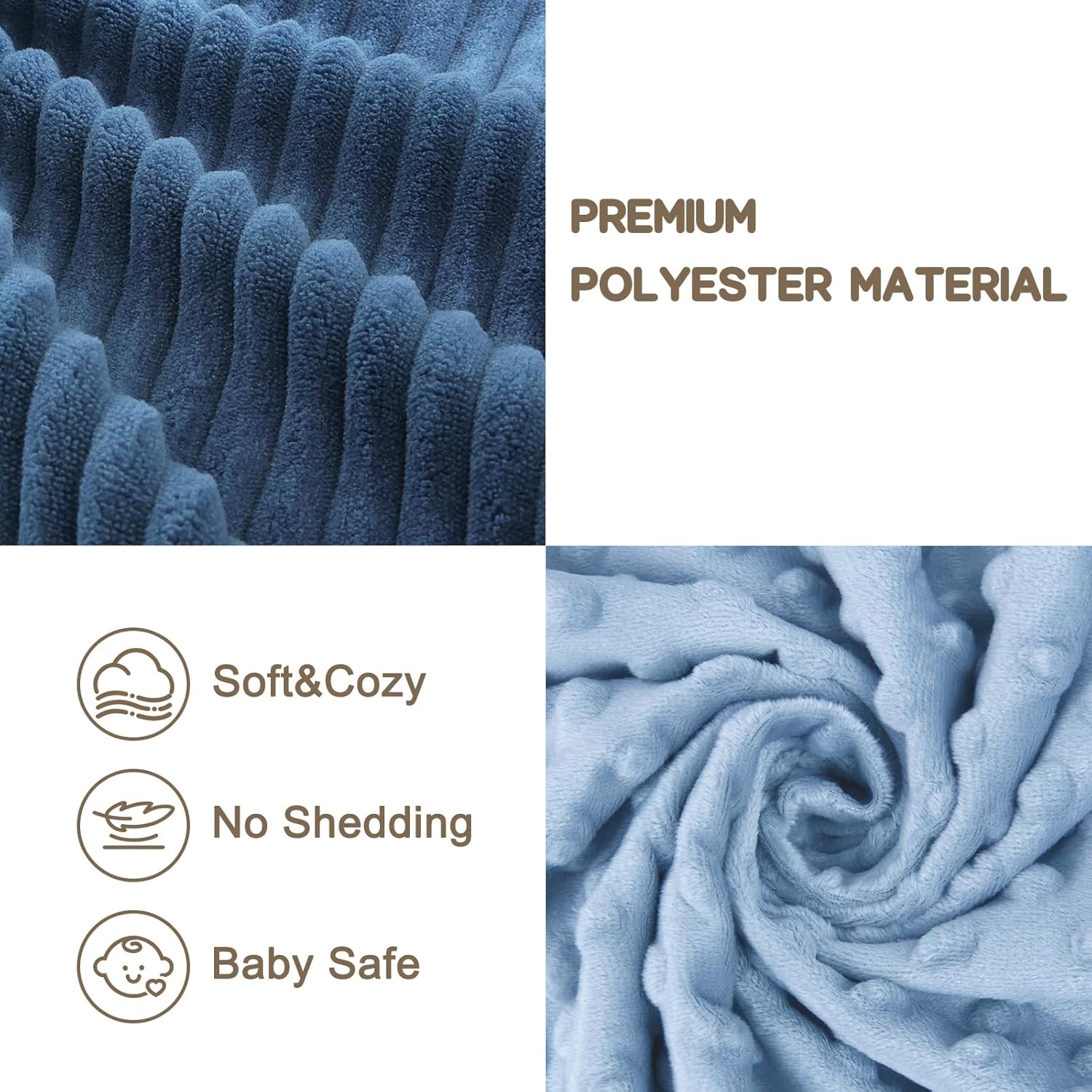 Skiennix Baby Security Blanket - Soft Lovey Whale Snuggle Toy for Newborns & Toddlers | Blue 15 Inch