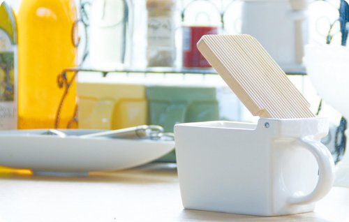 ZERO JAPAN Salt Box - White - 15oz / 420ml Made in Japan