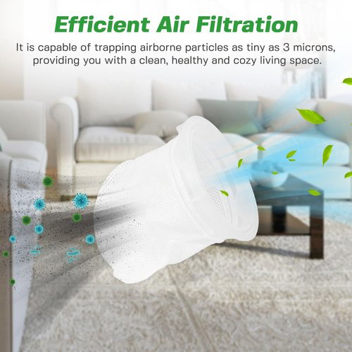 3204E Filter Replacement for Bissell Featherweight Lightweight 3105/3106/3045 Series Stick Vacuum 3106K,3106P,3106L,3106Q,3106V,3106A & 3105 Replacement Parts(4 Pack)