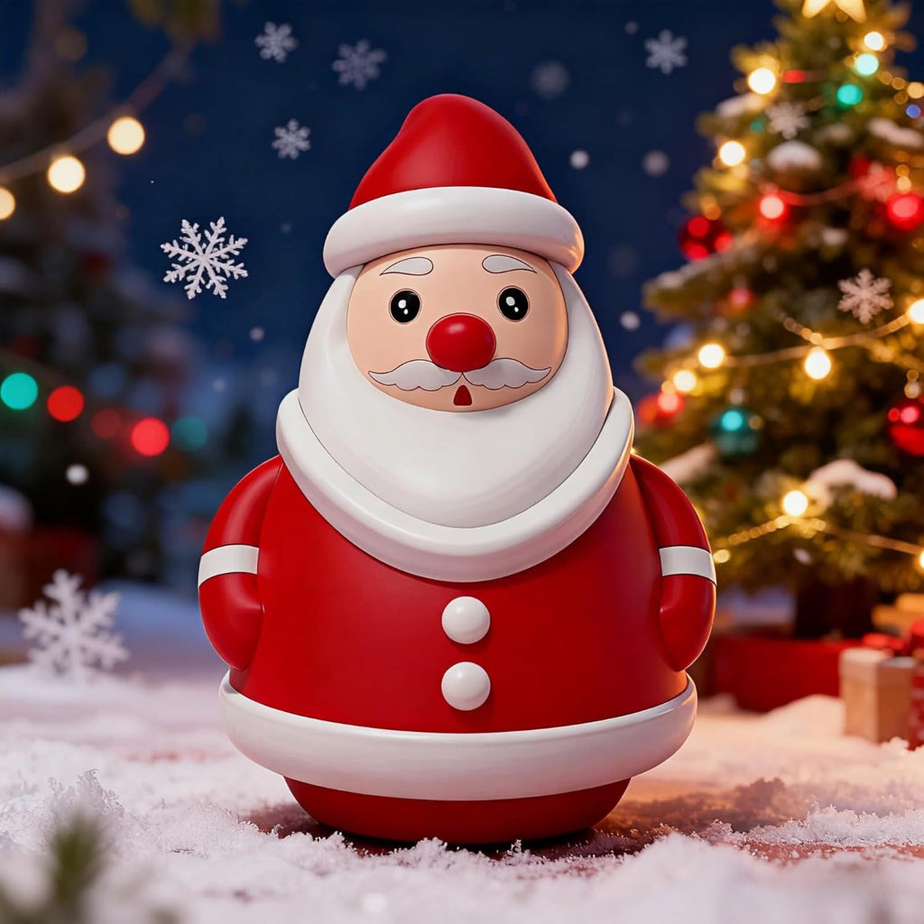 Skiennix Mini Santa Claus Decor - Cute 3D Christmas Figurines for Holiday Parties & Home Decor