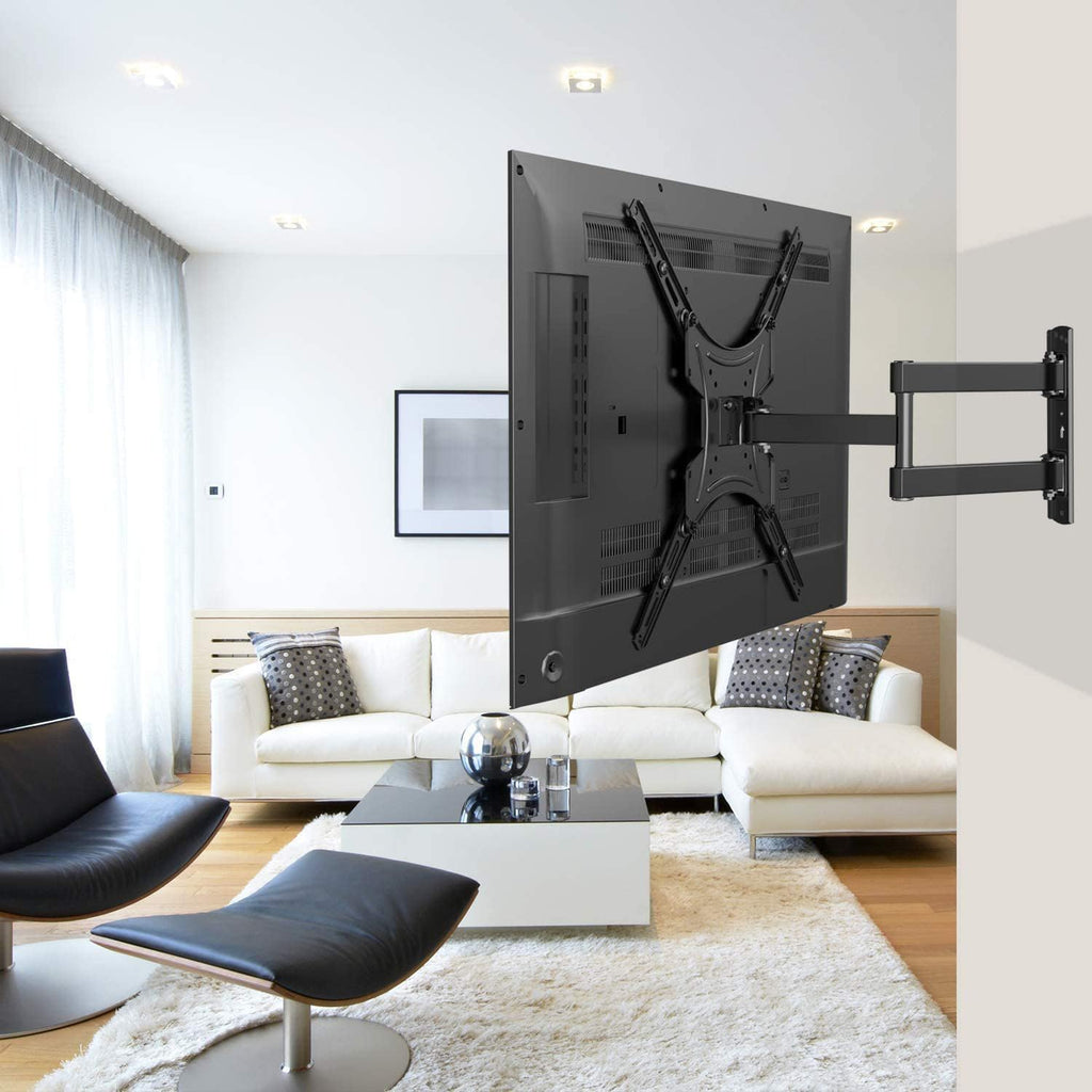 Pipishell Full Motion TV Wall Mount - Articulating Arms for 24-55 Inch LED LCD TVs | Max VESA 400x400mm, 66lbs Capacity