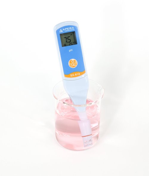 Apera Instruments, LLC-AI221 SX610 Waterproof pH Pen Tester, ±0.1 pH Accuracy, 0-14.0 pH Range, Suitable for Test Tube Testing, Replaceable Probe