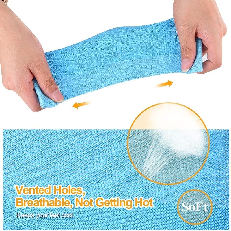 CGBOOM Hydrating Gel Heel Socks for Dry Cracked Heels 4Pcs