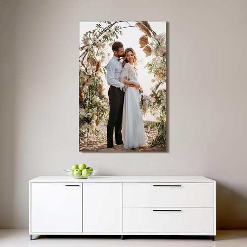 Custom Canvas Prints - Personalized Photo Wall Art for Weddings, Family, Pets | 12x18 Wrapped Frame
