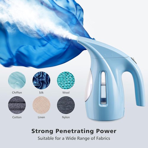 HiLIFE Portable Clothes Steamer - 700W Handheld Design with 240ml Capacity | Blue, Wrinkle Remover