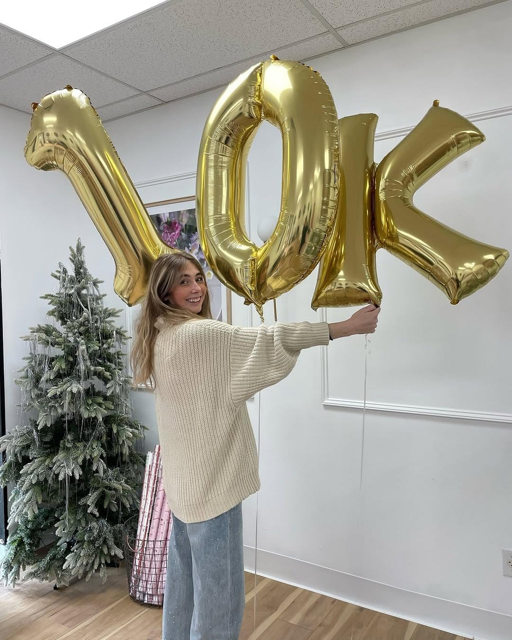 Champagne Gold Number Balloon - 40 Inch Light Gold 0 Birthday Decoration | Perfect for Milestone Celebrations