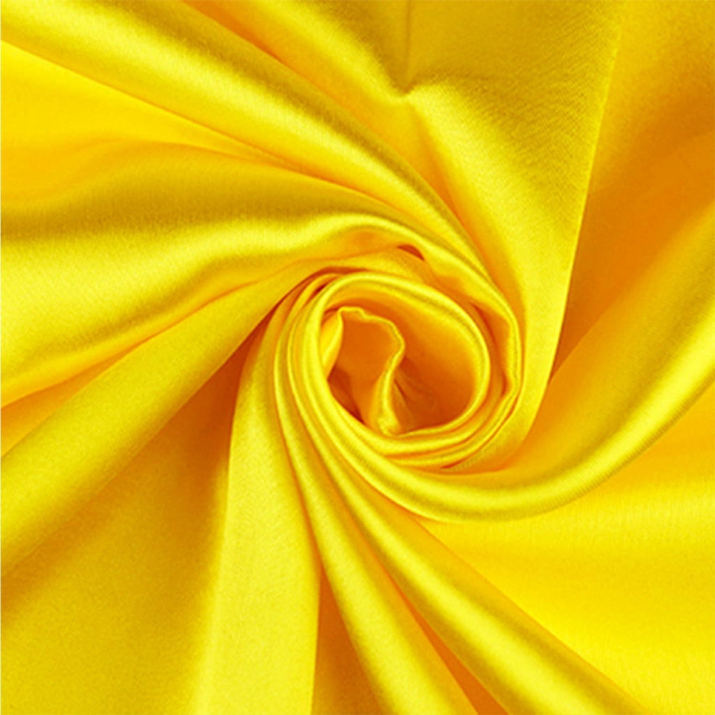 Skiennix Wedding Satin Table Runners - 10 Pack, 12 x 108 Inches for Parties & Events | Yellow