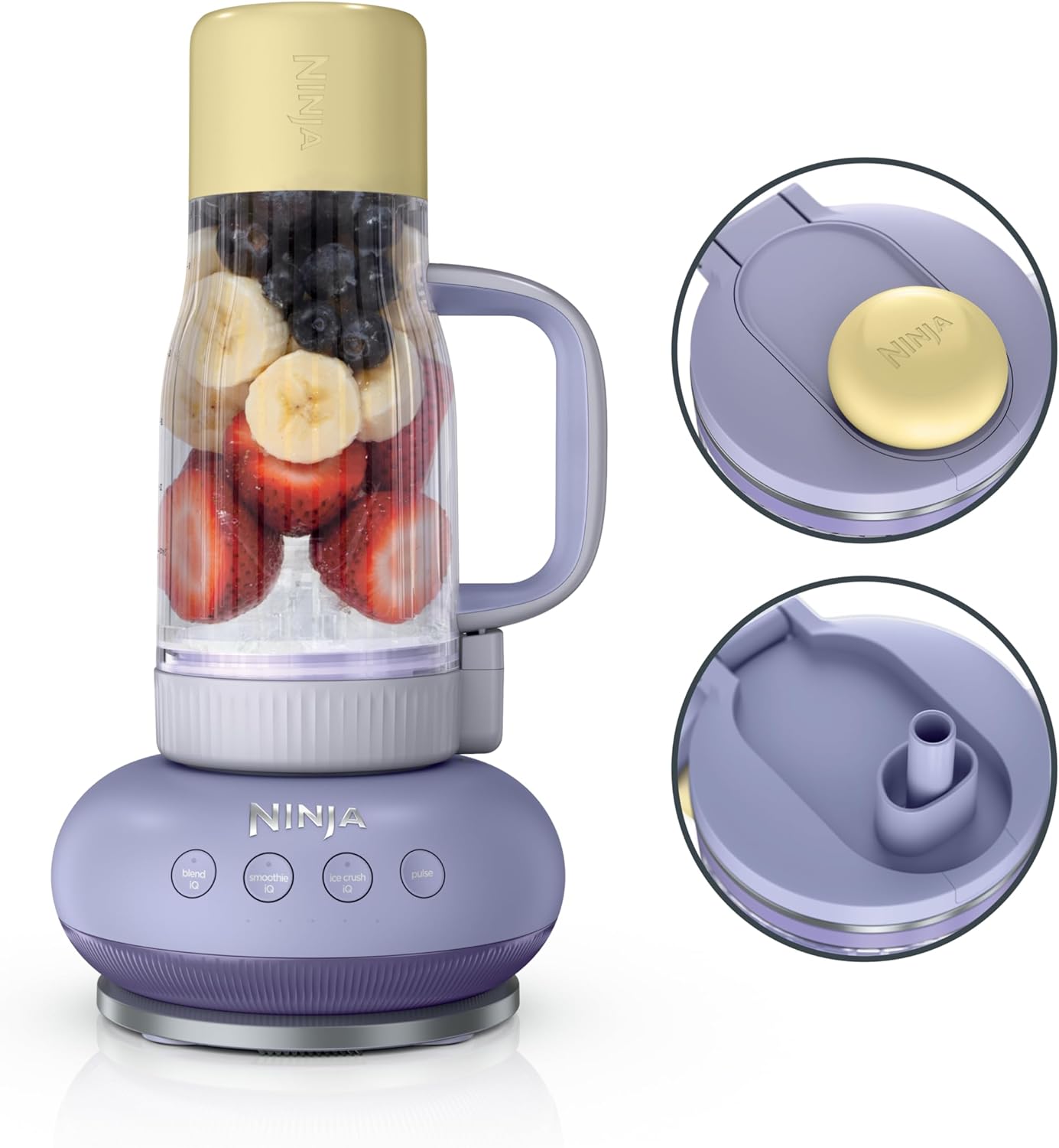 Ninja Blendboss™ Personal Blender - Smoothies & Frozen Drinks | 26oz Travel Tumbler with Leak-Proof Lid & Auto-iQ Technology
