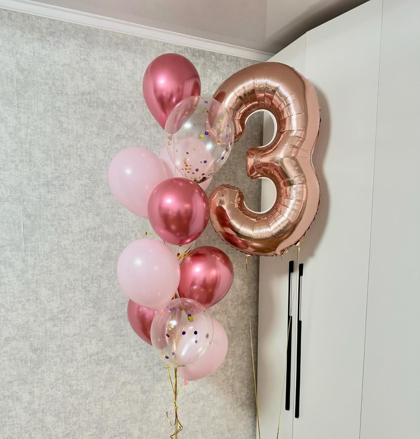Rose Gold Number 13 Balloon - 40 Inch Birthday Decoration for Girls & Boys | Perfect 13th Party Supplies