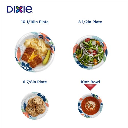 Dixie 10 Oz Small Paper Bowls - Microwave-Safe, Soak-Proof, 280 Count for Snacks & Desserts