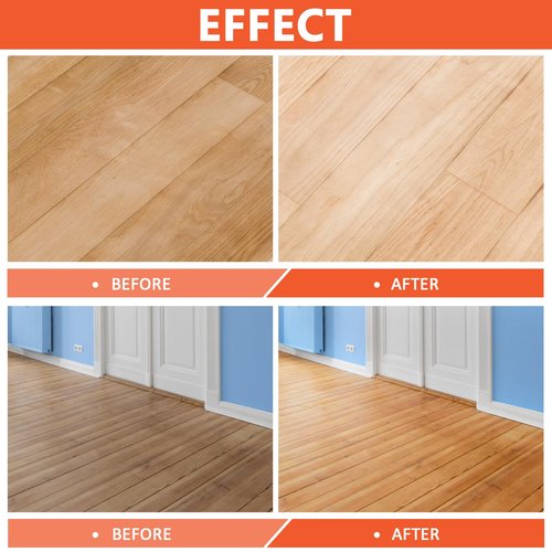 Grpoche Wood Wax for Furniture, Paste Wax for Wood Floor Polish, Conditioner, Cleaner, Restorer, Protective Finish for Surfaces, Furniture Polish for Wooden Floors, Cabinets, Tables, Doors(3.5oz)