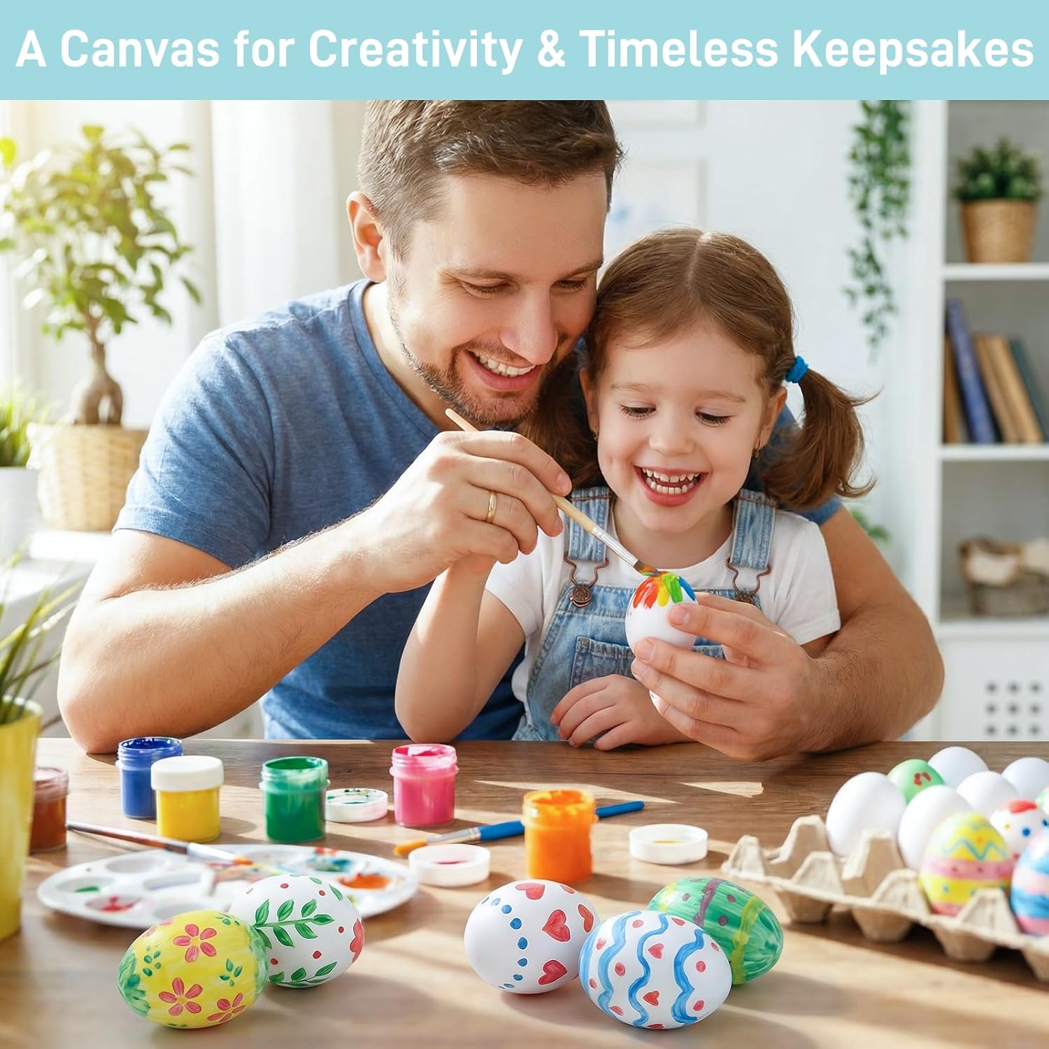 SallyFashion 30 PCS Paintable White Plastic Eggs - Perfect for Crafts, Easter Hunts & Party Favors