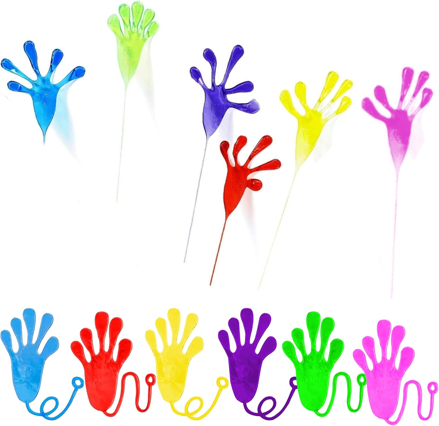 Skiennix 125 Pcs Fidget Toys Pack - Sensory Pop Toys & Stickers for Kids & Adults | Perfect for Party Favors & Goodie Bags