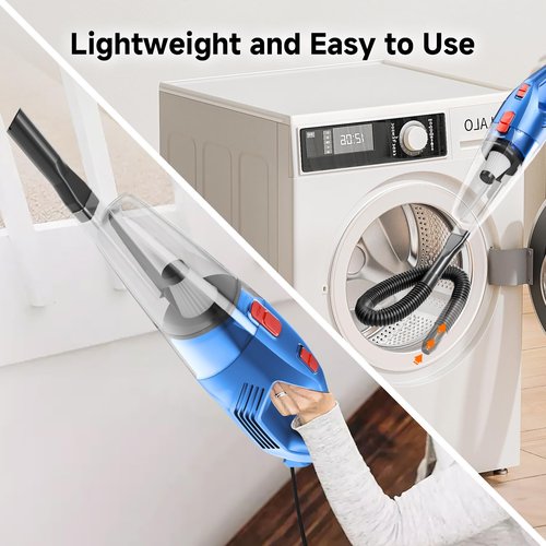 fenhua Corded Stick Vacuum Cleaner - Lightweight, Powerful Suction with 450W Motor, 3-in-1 16.4Ft Cord Vacuum Cleaners for Home, Hard Floor, Carpet, Pet Hair Deep Blue