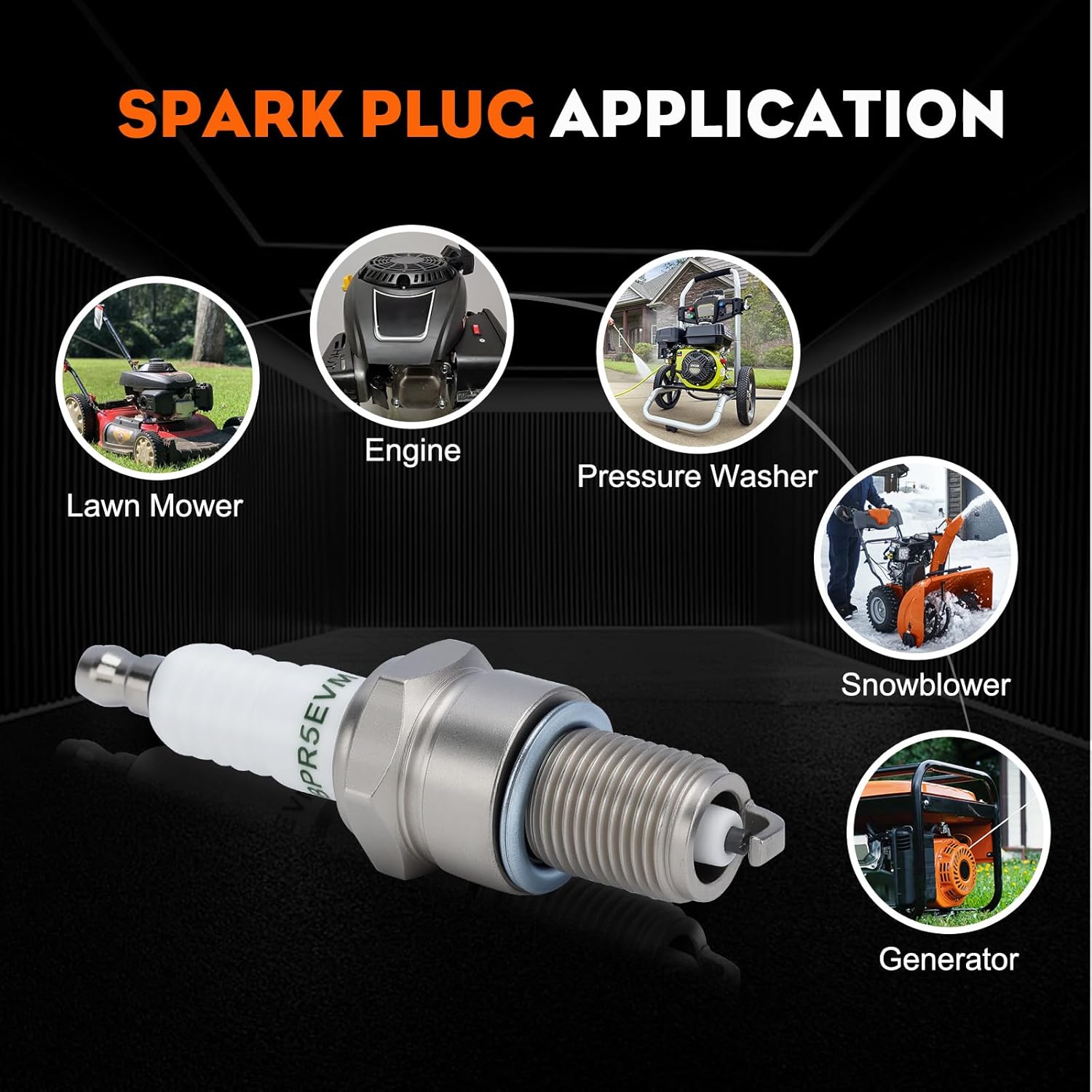 BPR5ES Spark Plug - High-Performance Replacement for NGK 7734 | Compatible with Honda 98079-55846 & 98079-55876 - 2 Pack