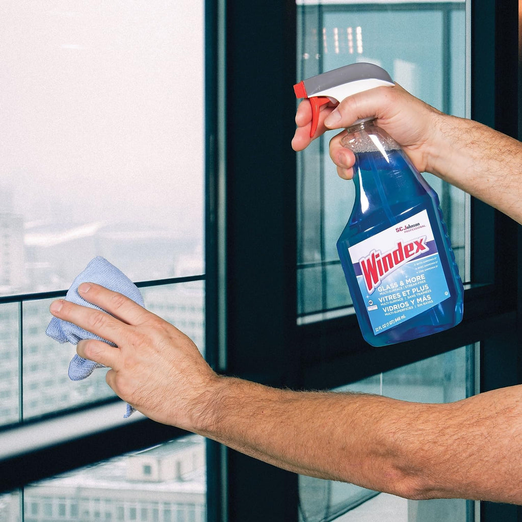 SC Johnson Windex Glass Cleaner - Streak-Free Shine, 32 oz, Blue | Perfect for Home and Office