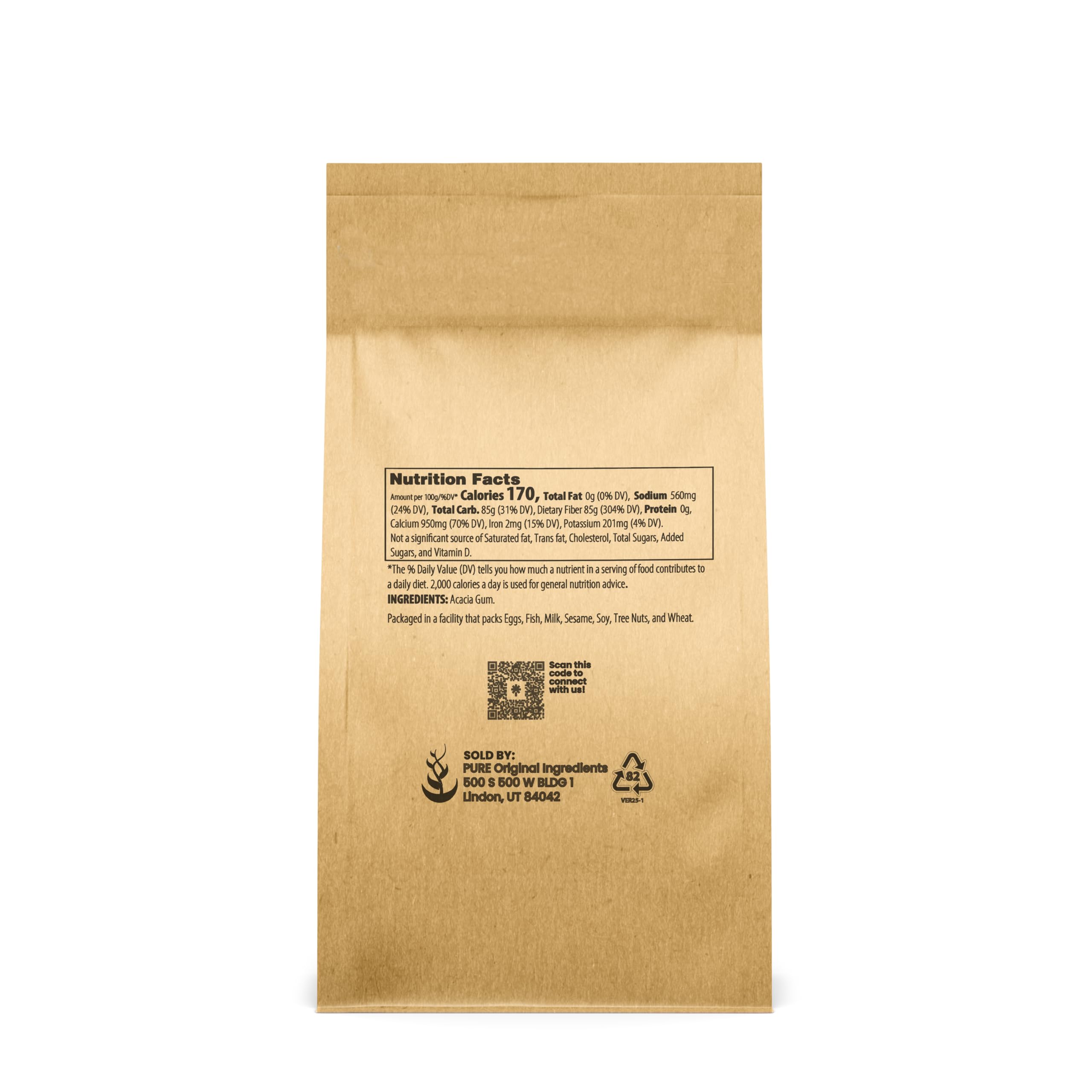 Pure Original Ingredients Gum Arabic (Acacia) Powder Essential Ingredient for DIY Watercolor Paints, Craft Cocktails, Royal Icing, Ice Cream