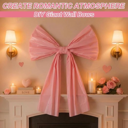 Frienda Giant Pink Wall Bows - 9 Pcs Large DIY Decorations for Baby Showers & Weddings