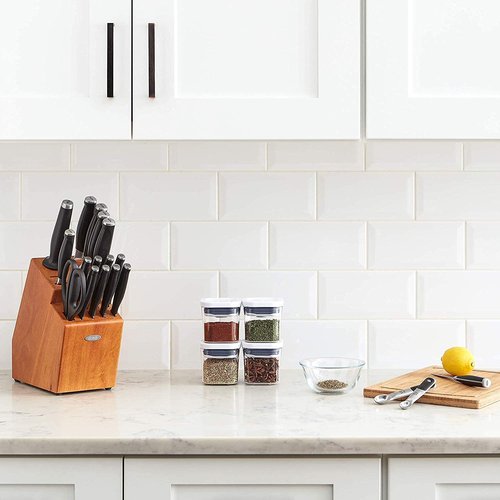 OXO Good Grips 8-piece 0.2 Qt Mini POP Container Set for Dried Herbs, Spices and More