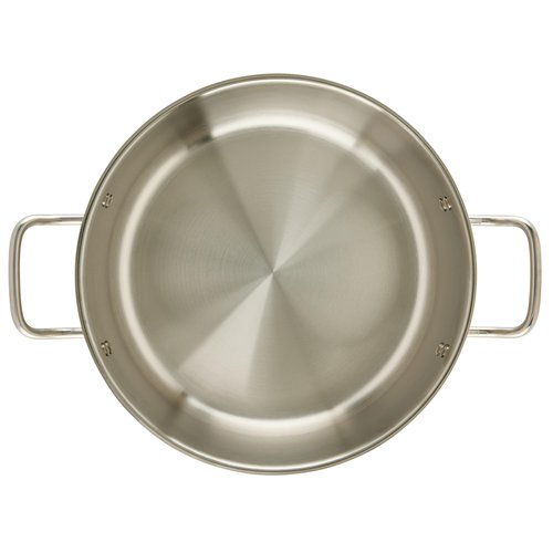 Winco Commercial-Grade Stainless Steel Brazier with Lid, 10 Quart
