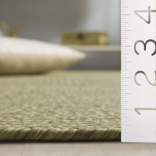 SAFAVIEH Washable Rug Outdoor Braided Collection - 2' x 3', Sage Green, Handmade & Reversible, Non-Shedding & Easy to Clean, Ideal for Entryway, Patio, Kitchen, Mudroom, Front Door (BRD317W)