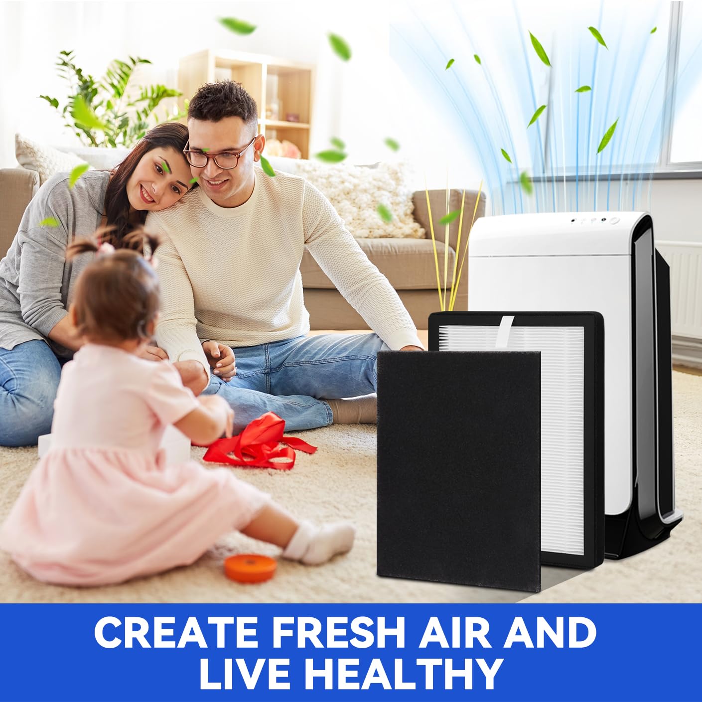 ProHEPA 9000 Replacement Filters for VEVA ProHEPA 9000 Air Purifier - 3 Pack Premium H13 True HEPA Filters + 9 Pack Activated Carbon Pre-Filters