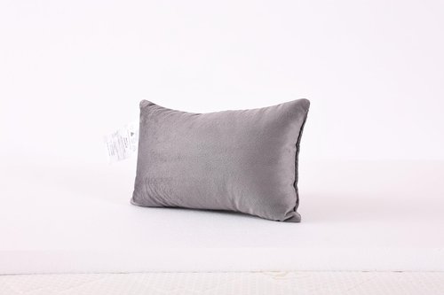 EVOLIVE Tiny Pillow, 2-Pack Gray Micromink Shell Mini Pillows, 11"x7" - Machine Washable, Lightweight, Breathable Multi-Purpose Travel Pillows for Neck, Back Support, Pet Use (Grey, 7"x11")