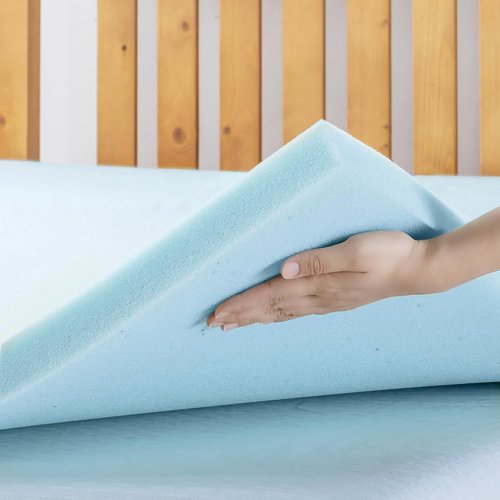 Best Price Mattress 1.5 Inch Cooling Gel Infused Memory Foam Mattress Topper - King Size, CertiPUR-US Certified