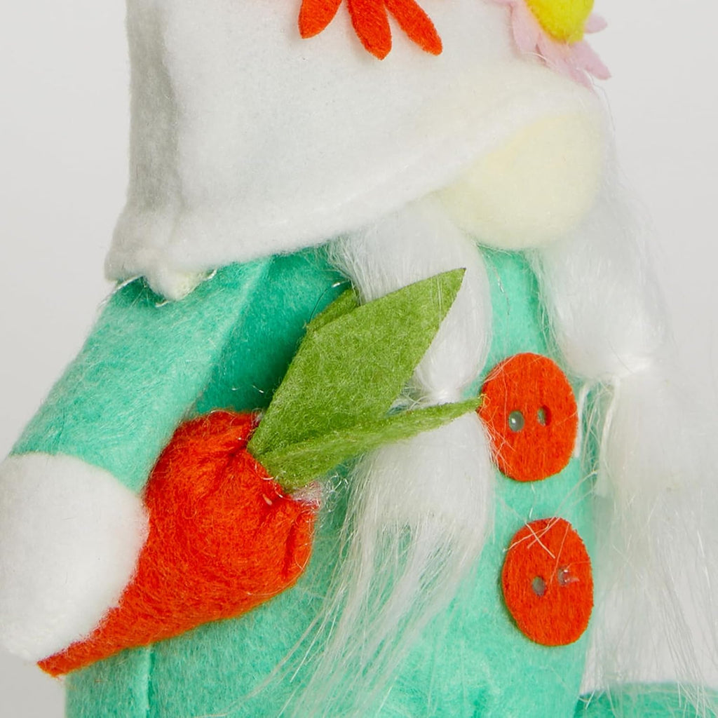 WDS Wondrous Easter Decorations - 2-Pc Soft Bunny Gnome Dolls with Carrot & Egg | Cute Spring Decor for Home