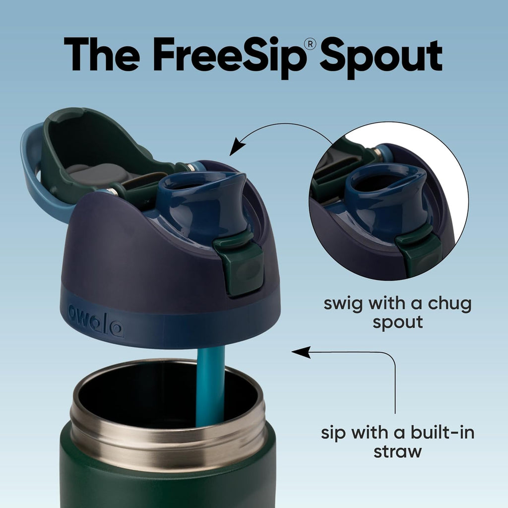 Owala FreeSip Insulated Stainless Steel Water Bottle - BPA-Free, 24 Oz, Ideal for Travel - Lost Signal