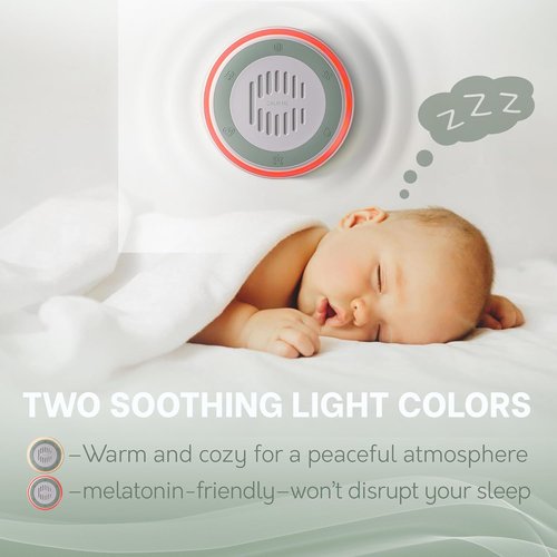 Calm Me White Noise Machine - Soothing Sound Therapy for Sleep & Office Privacy | 20 Sounds & Nightlight