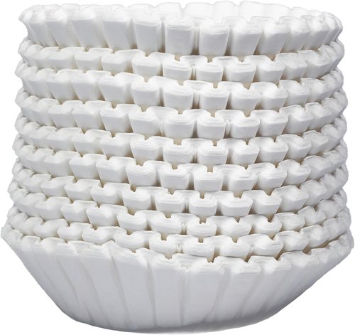 Bunn 12-Cup Coffee Filters - Heavy Duty Paper, No Overflow, Fits 6.5” Brew Baskets | 500 Count