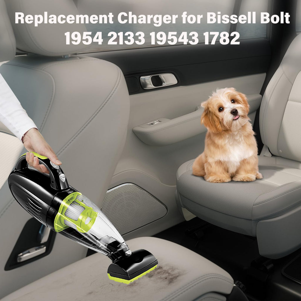 18V Vacuum Charger for Bissell 1782 Pet Hair Eraser Cordless Hand Vacuum 17823 19543, Power Cord AC Adapter for Bissell Bolt 1954 Lithium Pet Lightweight 2-in-1 Upright Vacuum 2133 1608660 1610368
