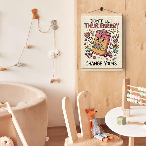 Boat Wades Inspirational Mental Health Wall Art - Motivational Floral Decor for Therapy Offices | 12x16 Inch