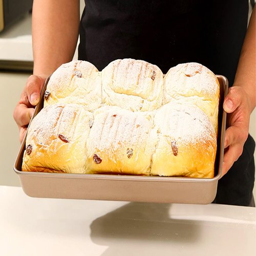 11-Inch Nonstick Baking Sheet Pans by [Brand Name] - Deep Cookie & Brownie Tray | Easy Clean & Food Safe