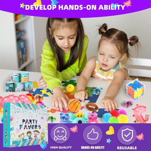 Fidget Toys Pack by [Brand Name] - 1000 Pcs Bulk Party Favors for Kids | Stress Relief & Fun
