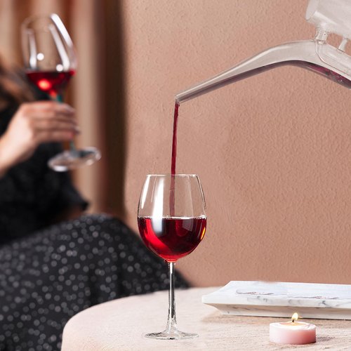 Glass Wine Dipper, Long Handle Pouring Ladle for Beer Champagne Oil Soy Sauce, Glass Attachment Accessories Pxy Replacement, 60ml